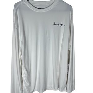 Panama Jack White Long Sleeve Breathable UV 50 Protection Shirt Men’s Size XL